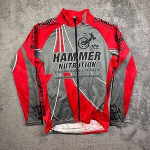 Voler USA Hammer Nutrition Cycling Jersey Long Sleeve Mens L Thermasensor Ultra